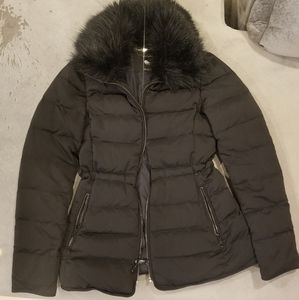 Zara black down coat size XS
